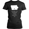 State T Shirt - Iowa Home is Where the Heart is-T-shirt-Teelime | shirts-hoodies-mugs