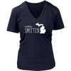 State T Shirt - Michigan Mitten Smitten-T-shirt-Teelime | shirts-hoodies-mugs