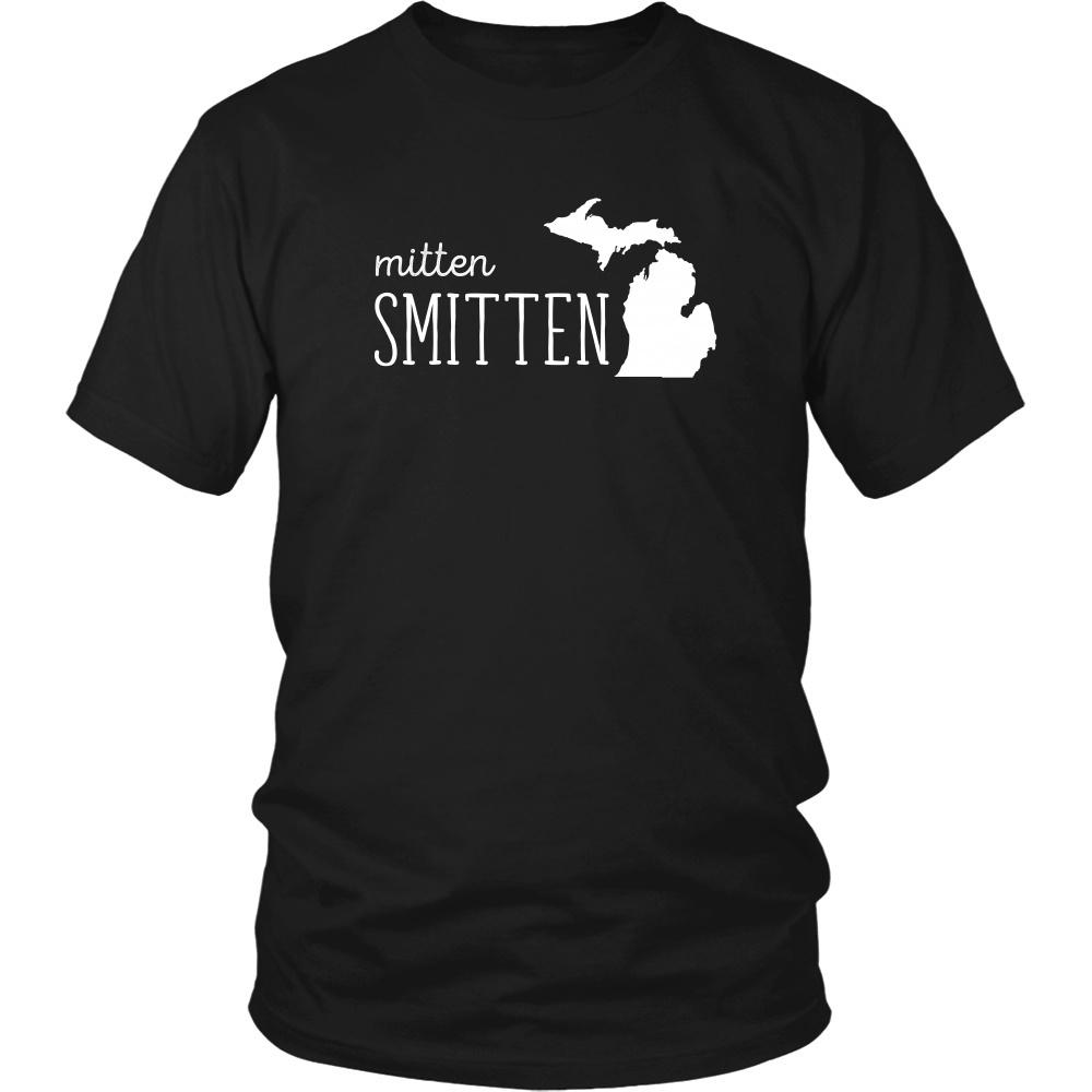 State T Shirt - Michigan Mitten Smitten-T-shirt-Teelime | shirts-hoodies-mugs