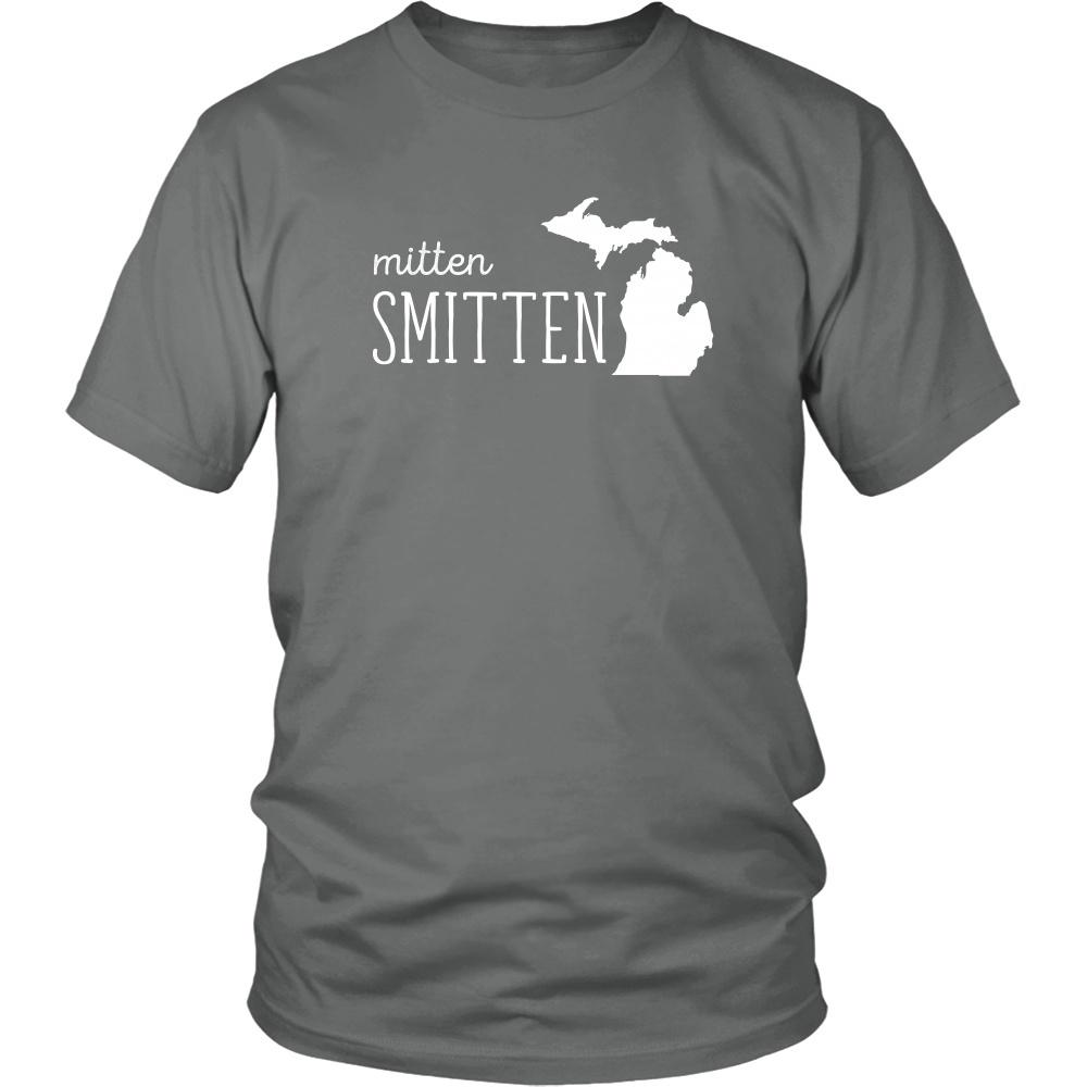 State T Shirt - Michigan Mitten Smitten-T-shirt-Teelime | shirts-hoodies-mugs