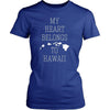State T Shirt - My Heart Belongs to Hawaii-T-shirt-Teelime | shirts-hoodies-mugs