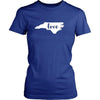 State T Shirt - North Carolina Love-T-shirt-Teelime | shirts-hoodies-mugs