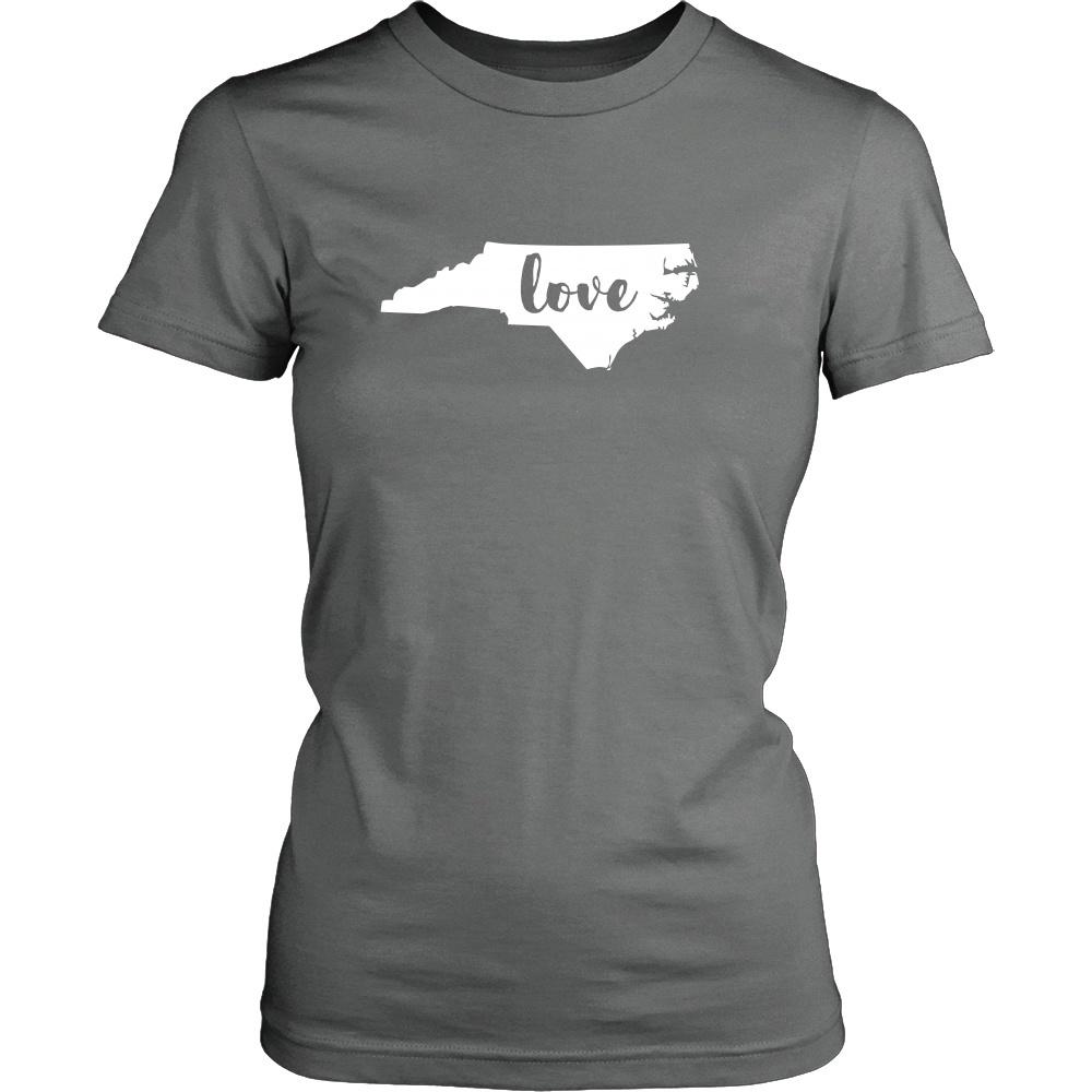 State T Shirt - North Carolina Love-T-shirt-Teelime | shirts-hoodies-mugs