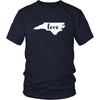 State T Shirt - North Carolina Love-T-shirt-Teelime | shirts-hoodies-mugs