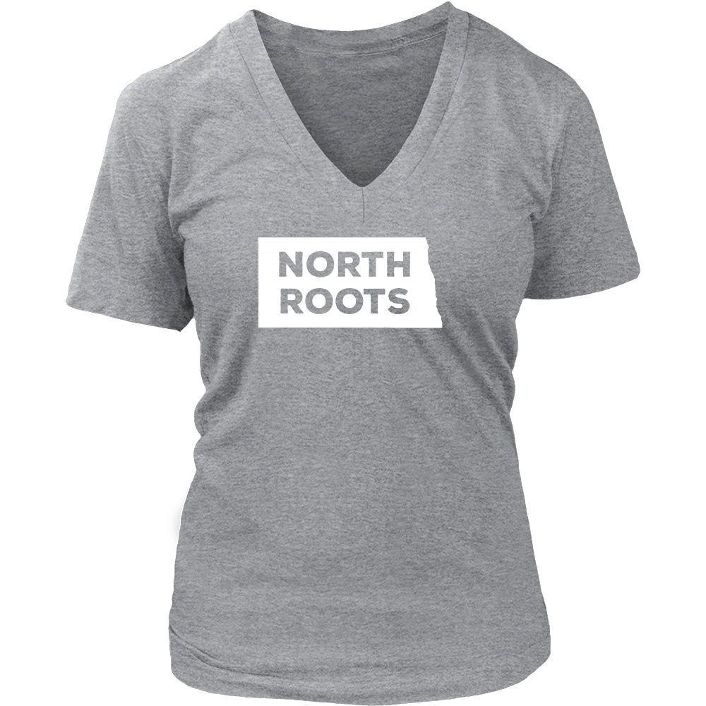 State T Shirt - North Dakota North Roots-T-shirt-Teelime | shirts-hoodies-mugs