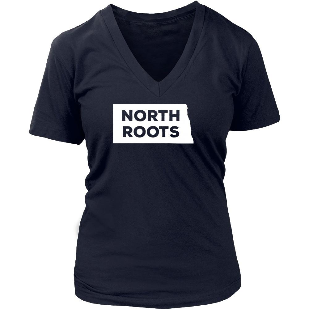 State T Shirt - North Dakota North Roots-T-shirt-Teelime | shirts-hoodies-mugs