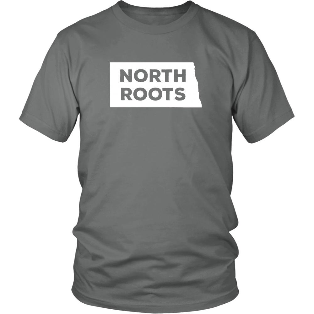 State T Shirt - North Dakota North Roots-T-shirt-Teelime | shirts-hoodies-mugs