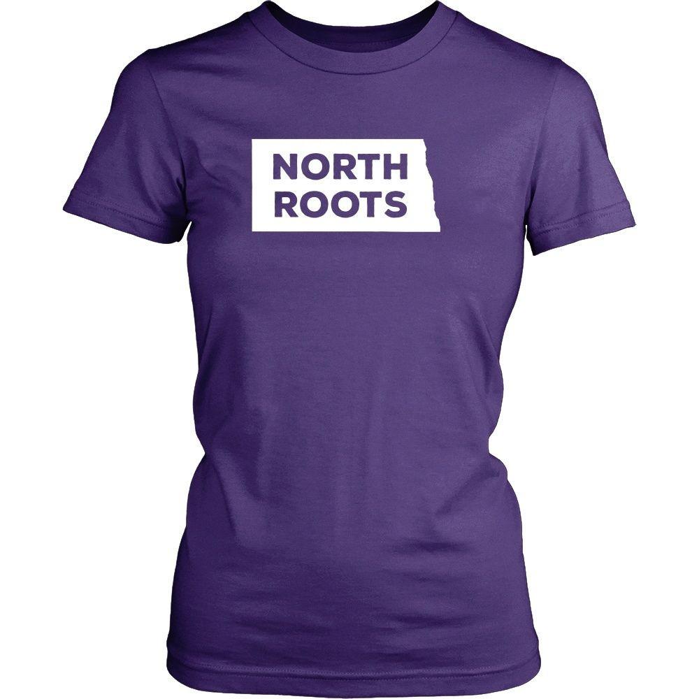 State T Shirt - North Dakota North Roots-T-shirt-Teelime | shirts-hoodies-mugs