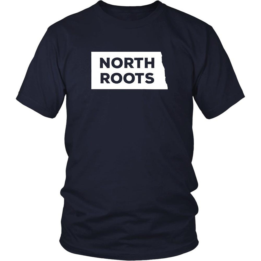 State T Shirt - North Dakota North Roots-T-shirt-Teelime | shirts-hoodies-mugs