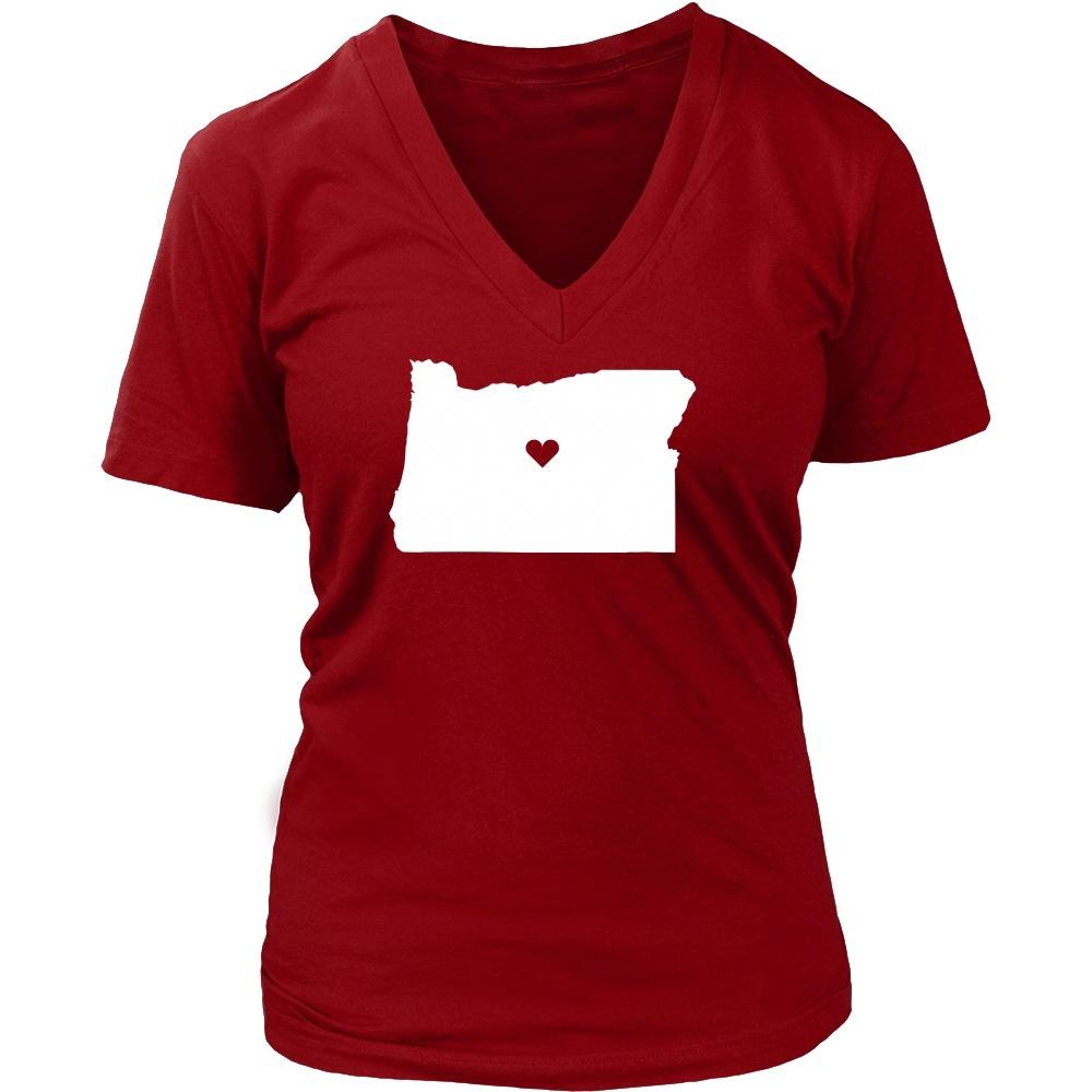 State T Shirt - Oregon Love-T-shirt-Teelime | shirts-hoodies-mugs