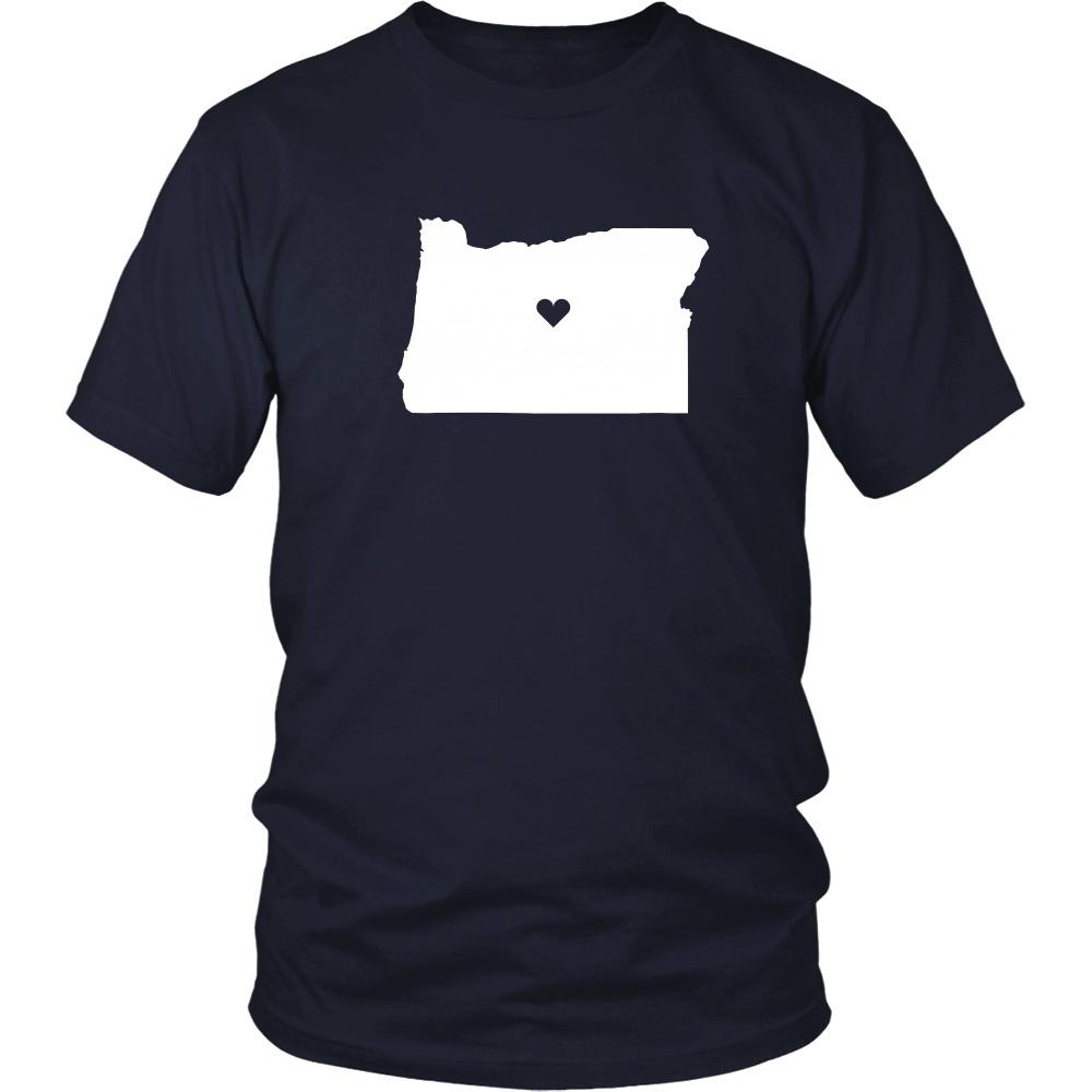State T Shirt - Oregon Love-T-shirt-Teelime | shirts-hoodies-mugs