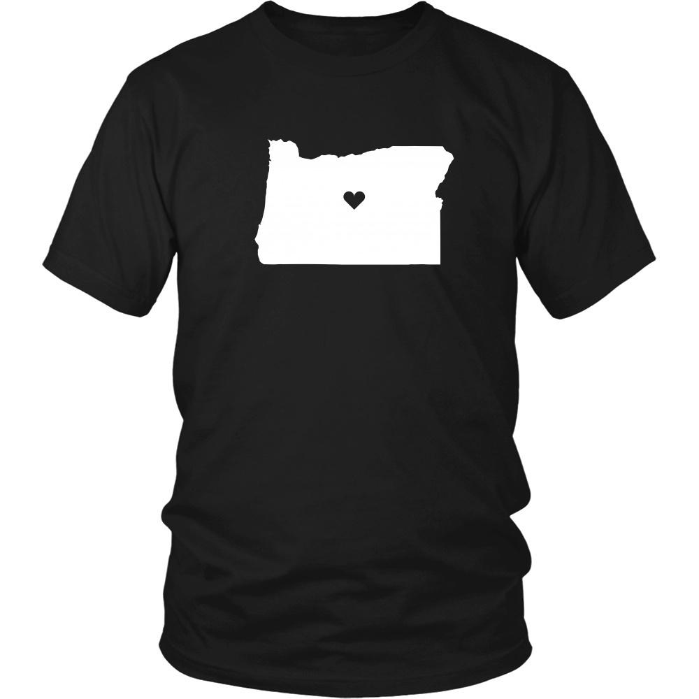 State T Shirt - Oregon Love-T-shirt-Teelime | shirts-hoodies-mugs
