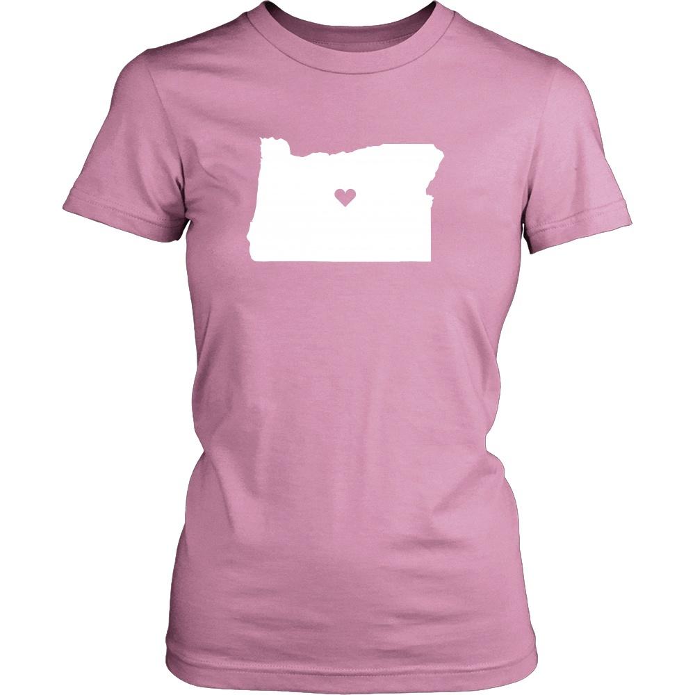 State T Shirt - Oregon Love-T-shirt-Teelime | shirts-hoodies-mugs