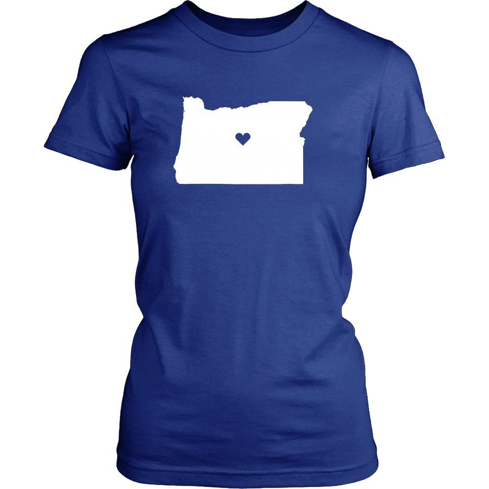 State T Shirt - Oregon Love-T-shirt-Teelime | shirts-hoodies-mugs