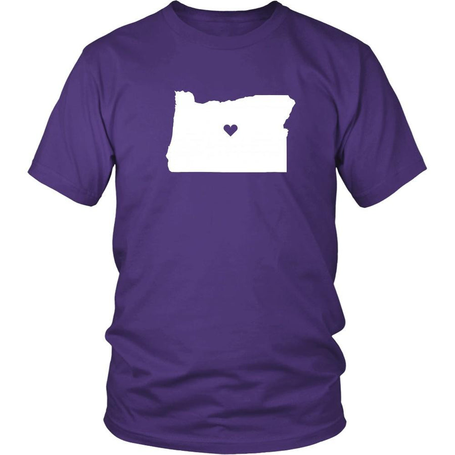State T Shirt - Oregon Love-T-shirt-Teelime | shirts-hoodies-mugs