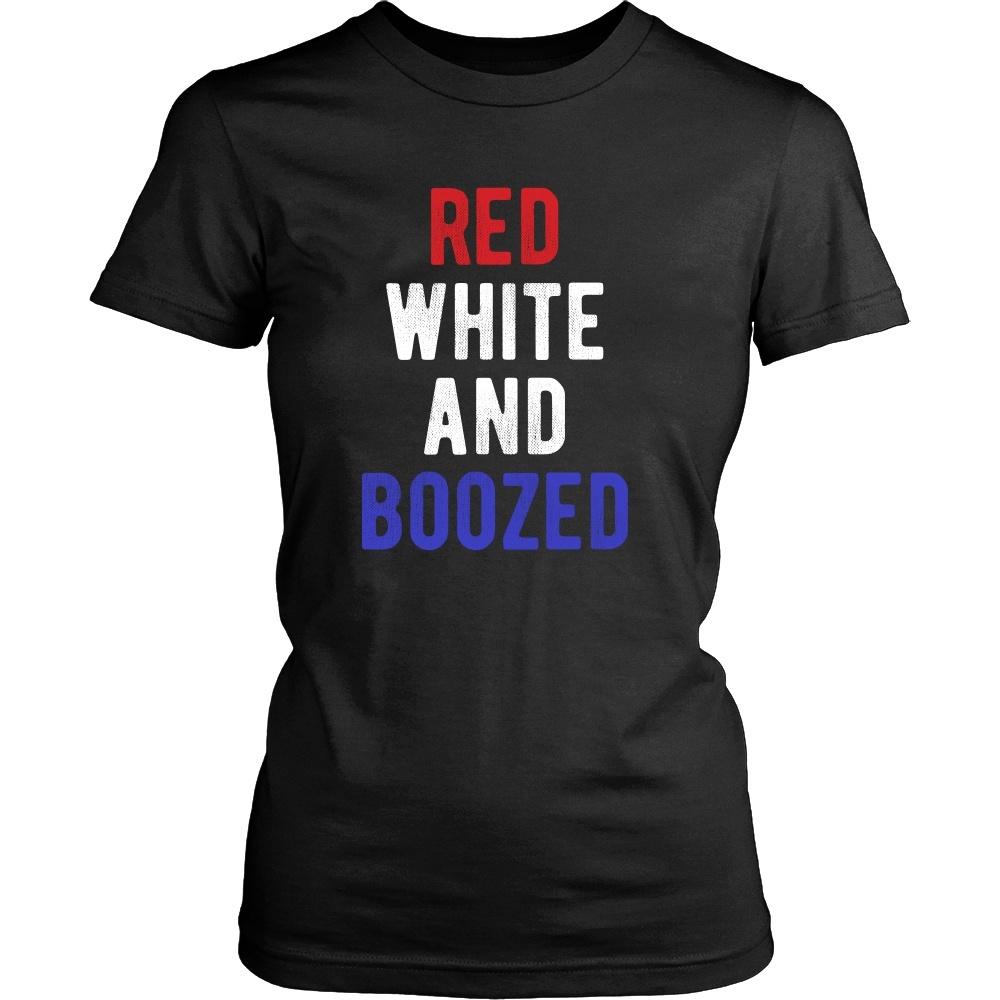 State T Shirt - Red White and Boozed-T-shirt-Teelime | shirts-hoodies-mugs