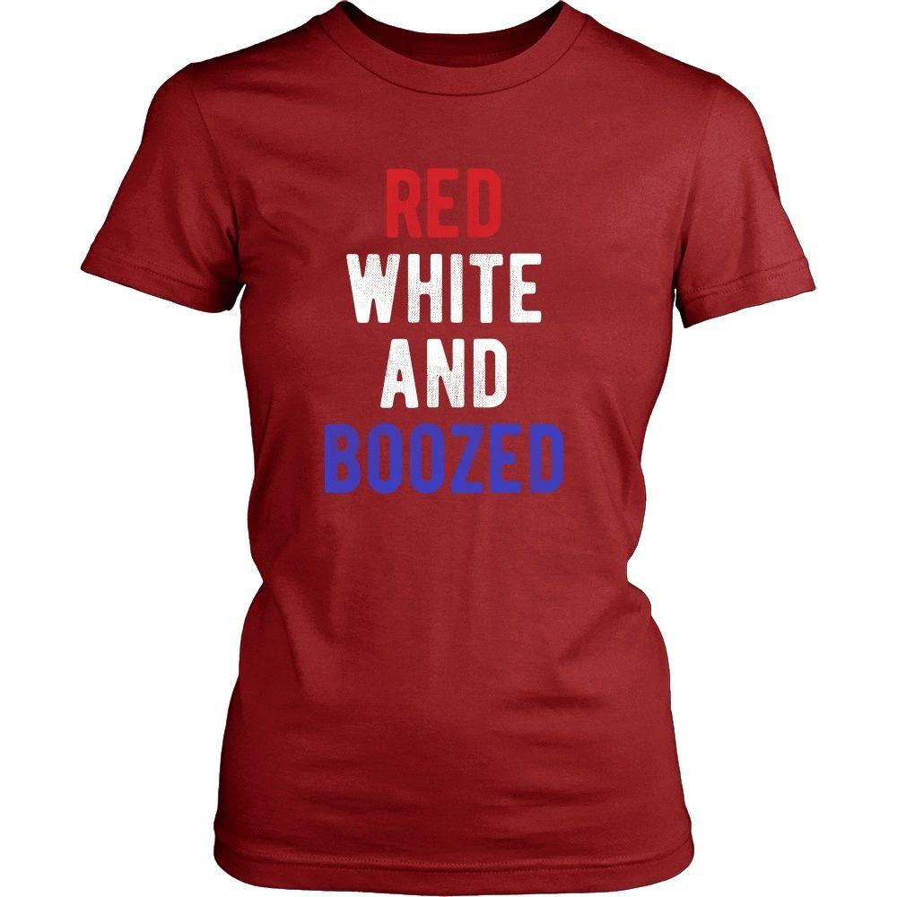 State T Shirt - Red White and Boozed-T-shirt-Teelime | shirts-hoodies-mugs