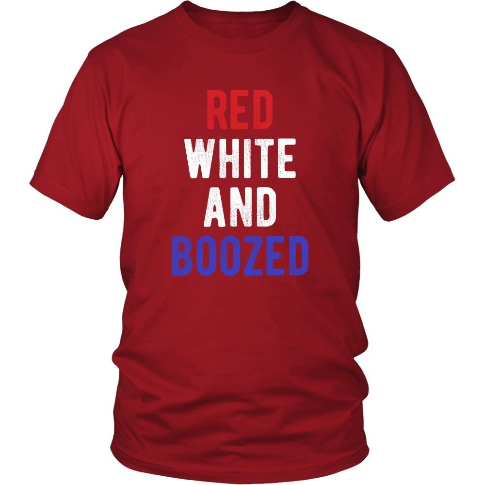 State T Shirt - Red White and Boozed