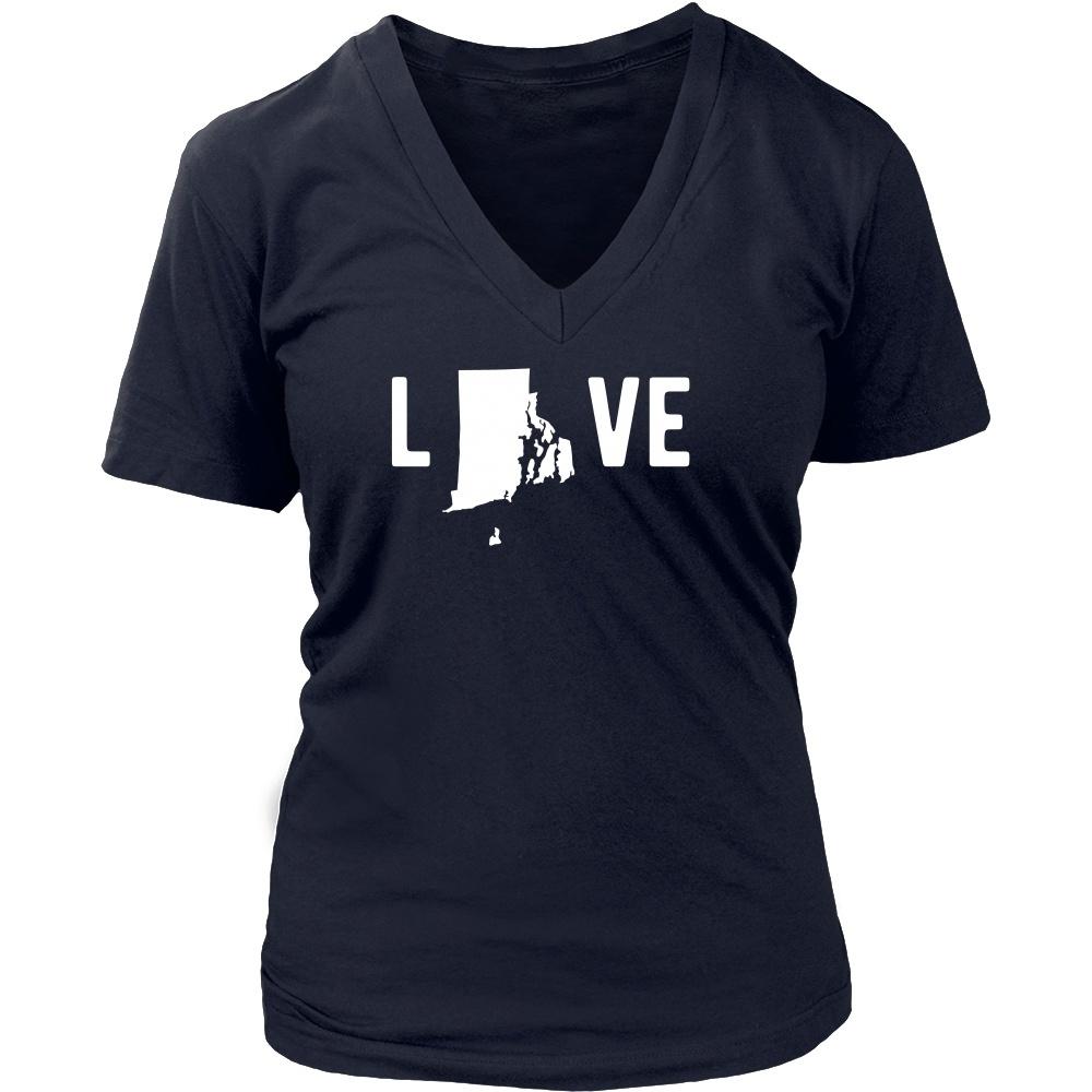 State T Shirt - Rhode Island Love-T-shirt-Teelime | shirts-hoodies-mugs