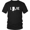 State T Shirt - Rhode Island Love-T-shirt-Teelime | shirts-hoodies-mugs