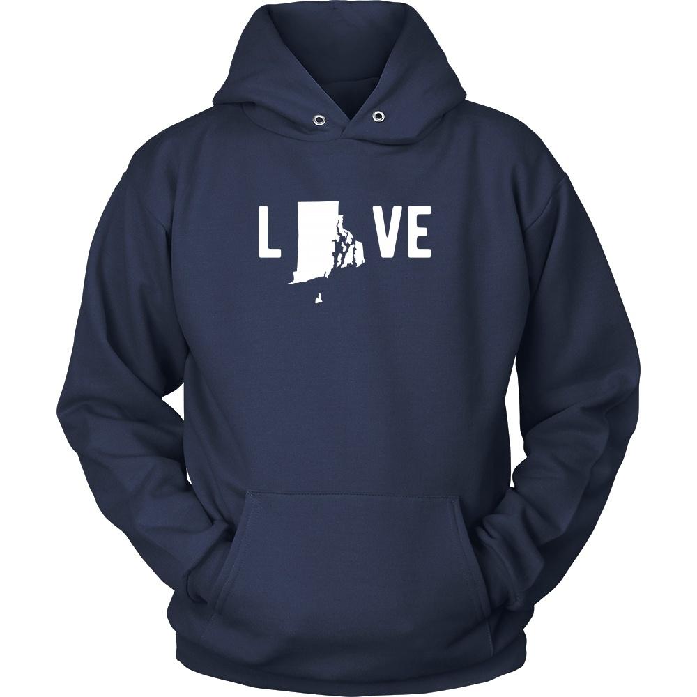 State T Shirt - Rhode Island Love-T-shirt-Teelime | shirts-hoodies-mugs