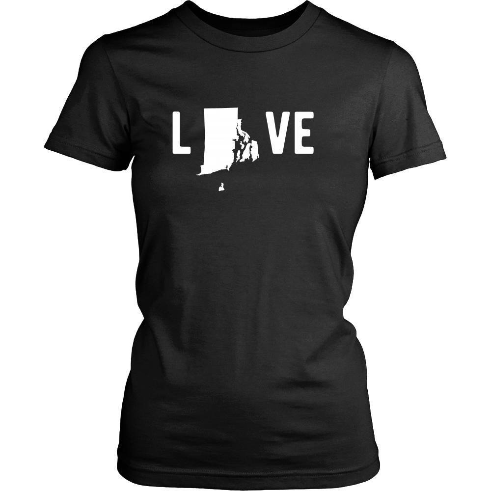 State T Shirt - Rhode Island Love-T-shirt-Teelime | shirts-hoodies-mugs