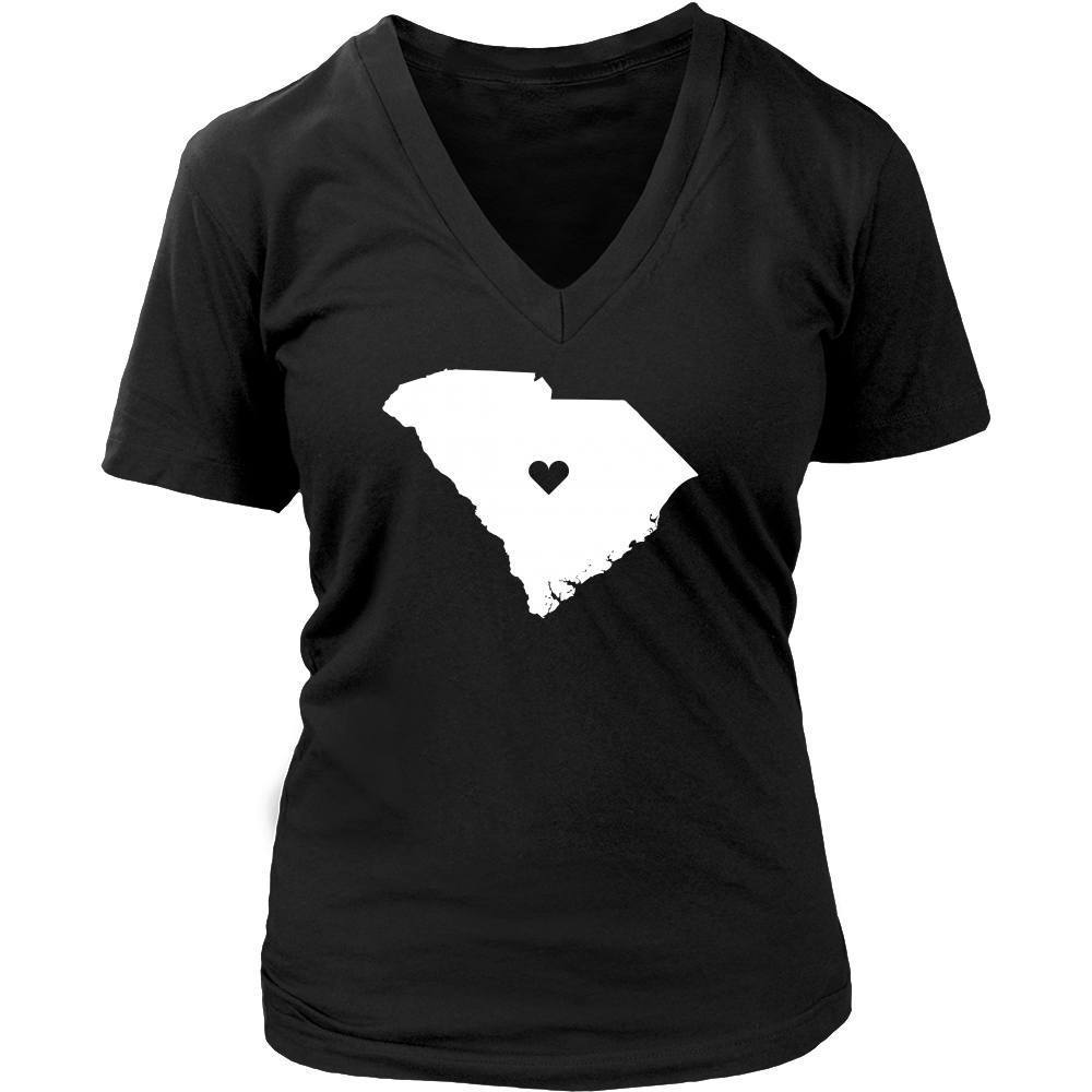 State T Shirt - South Carolina Love-T-shirt-Teelime | shirts-hoodies-mugs