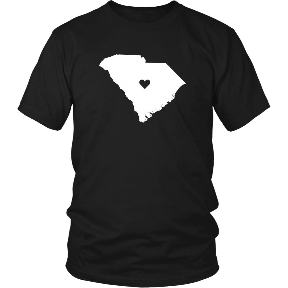 State T Shirt - South Carolina Love-T-shirt-Teelime | shirts-hoodies-mugs