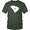 State T Shirt - South Carolina Love-T-shirt-Teelime | shirts-hoodies-mugs