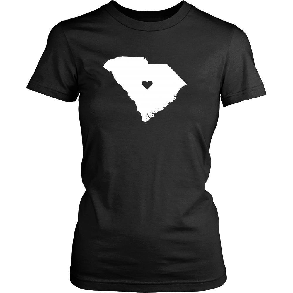 State T Shirt - South Carolina Love-T-shirt-Teelime | shirts-hoodies-mugs