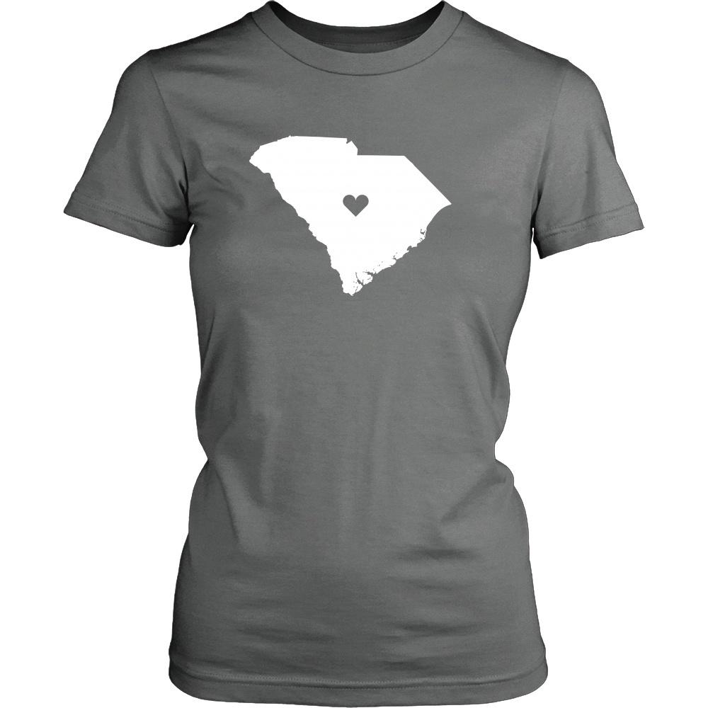 State T Shirt - South Carolina Love-T-shirt-Teelime | shirts-hoodies-mugs