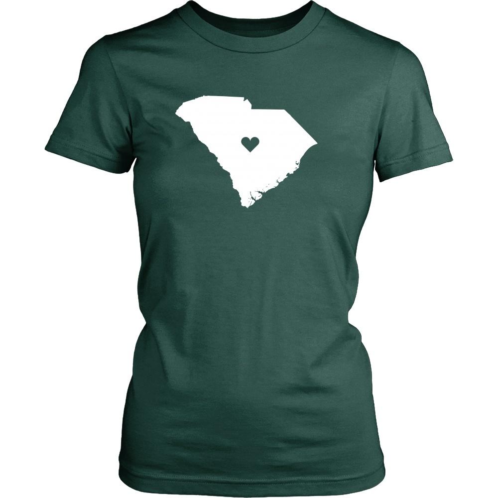 State T Shirt - South Carolina Love-T-shirt-Teelime | shirts-hoodies-mugs