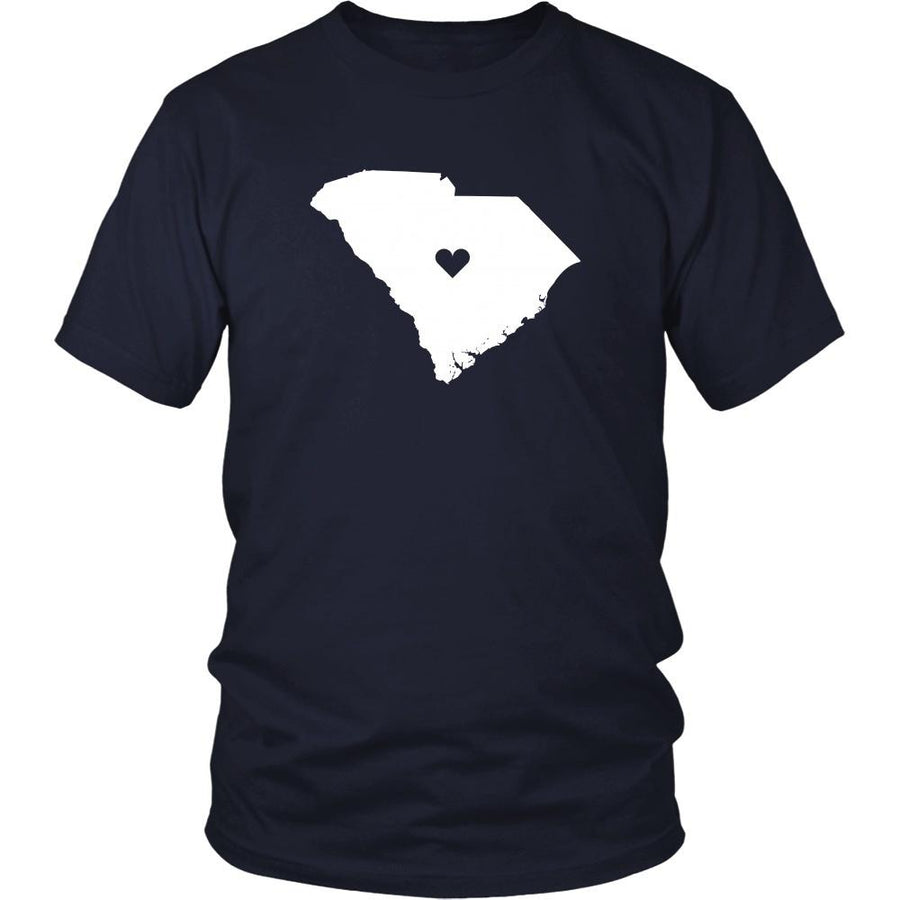 State T Shirt - South Carolina Love-T-shirt-Teelime | shirts-hoodies-mugs