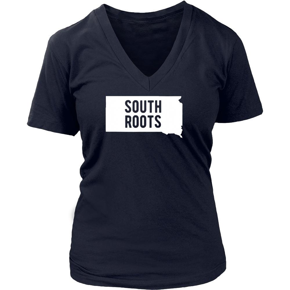 State T Shirt - South Dakota South Roots-T-shirt-Teelime | shirts-hoodies-mugs