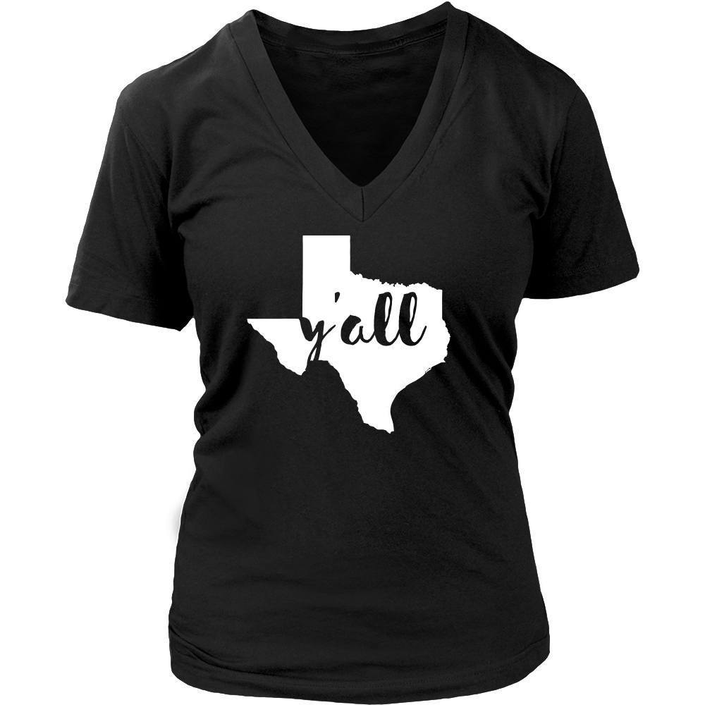 State T Shirt - Texas Y'all-T-shirt-Teelime | shirts-hoodies-mugs