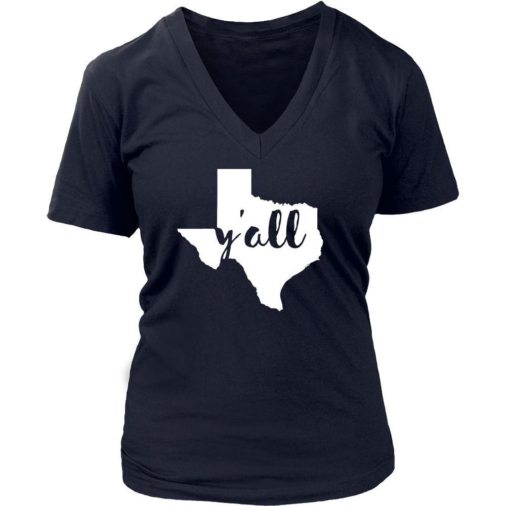 State T Shirt - Texas Y'all-T-shirt-Teelime | shirts-hoodies-mugs