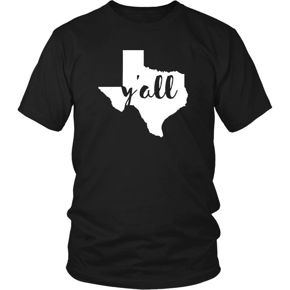 State T Shirt - Texas Y'all-T-shirt-Teelime | shirts-hoodies-mugs