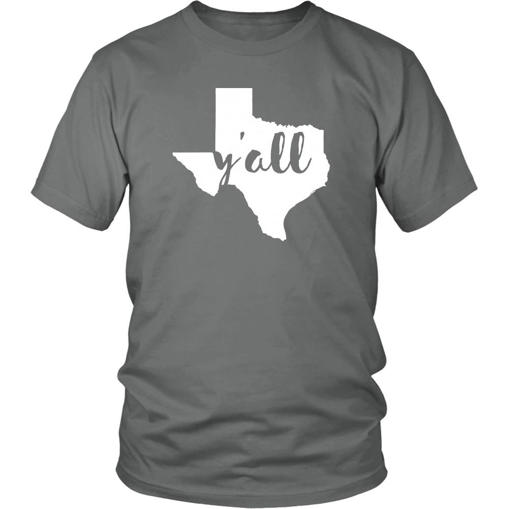 State T Shirt - Texas Y'all-T-shirt-Teelime | shirts-hoodies-mugs