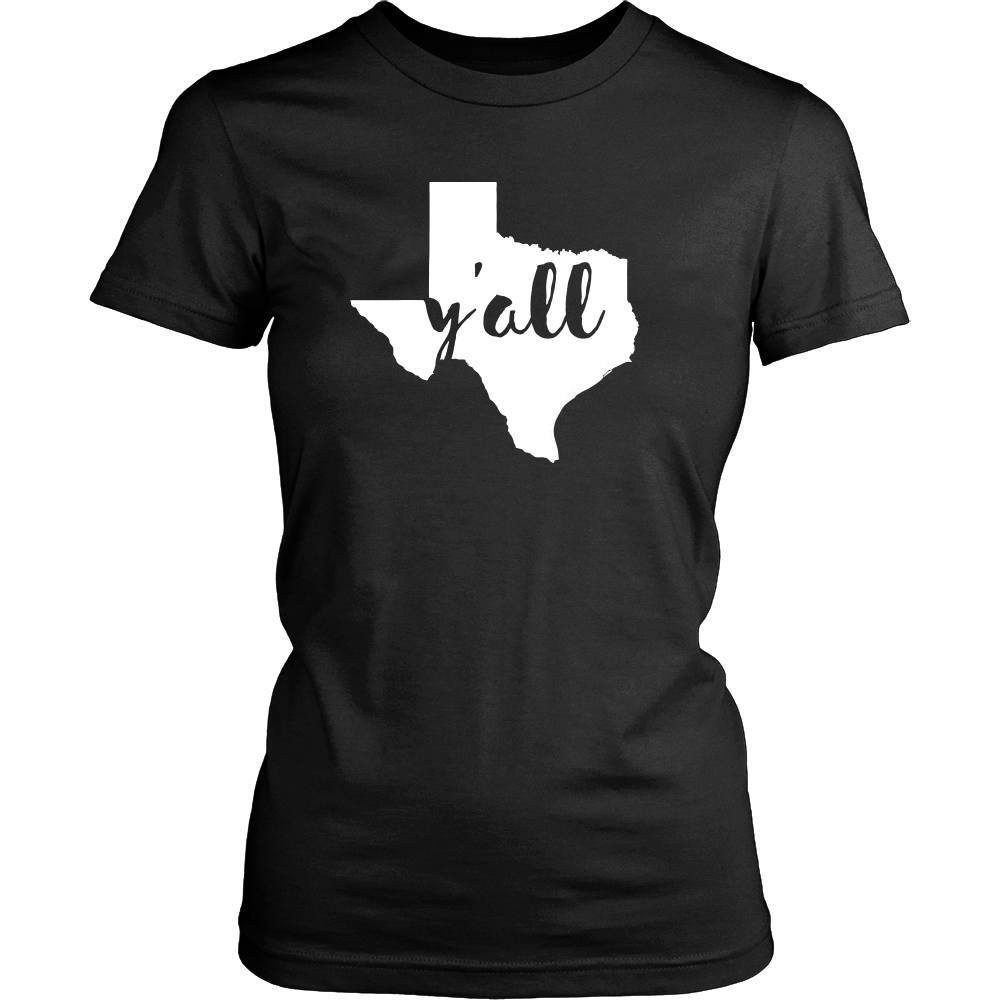 State T Shirt - Texas Y'all-T-shirt-Teelime | shirts-hoodies-mugs