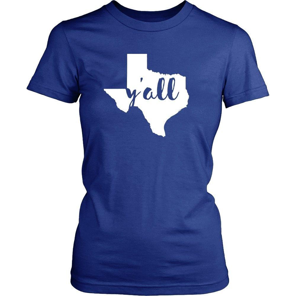 State T Shirt - Texas Y'all-T-shirt-Teelime | shirts-hoodies-mugs