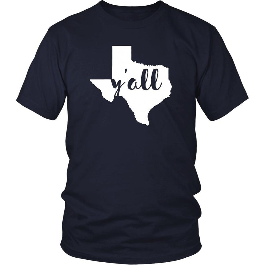State T Shirt - Texas Y'all-T-shirt-Teelime | shirts-hoodies-mugs