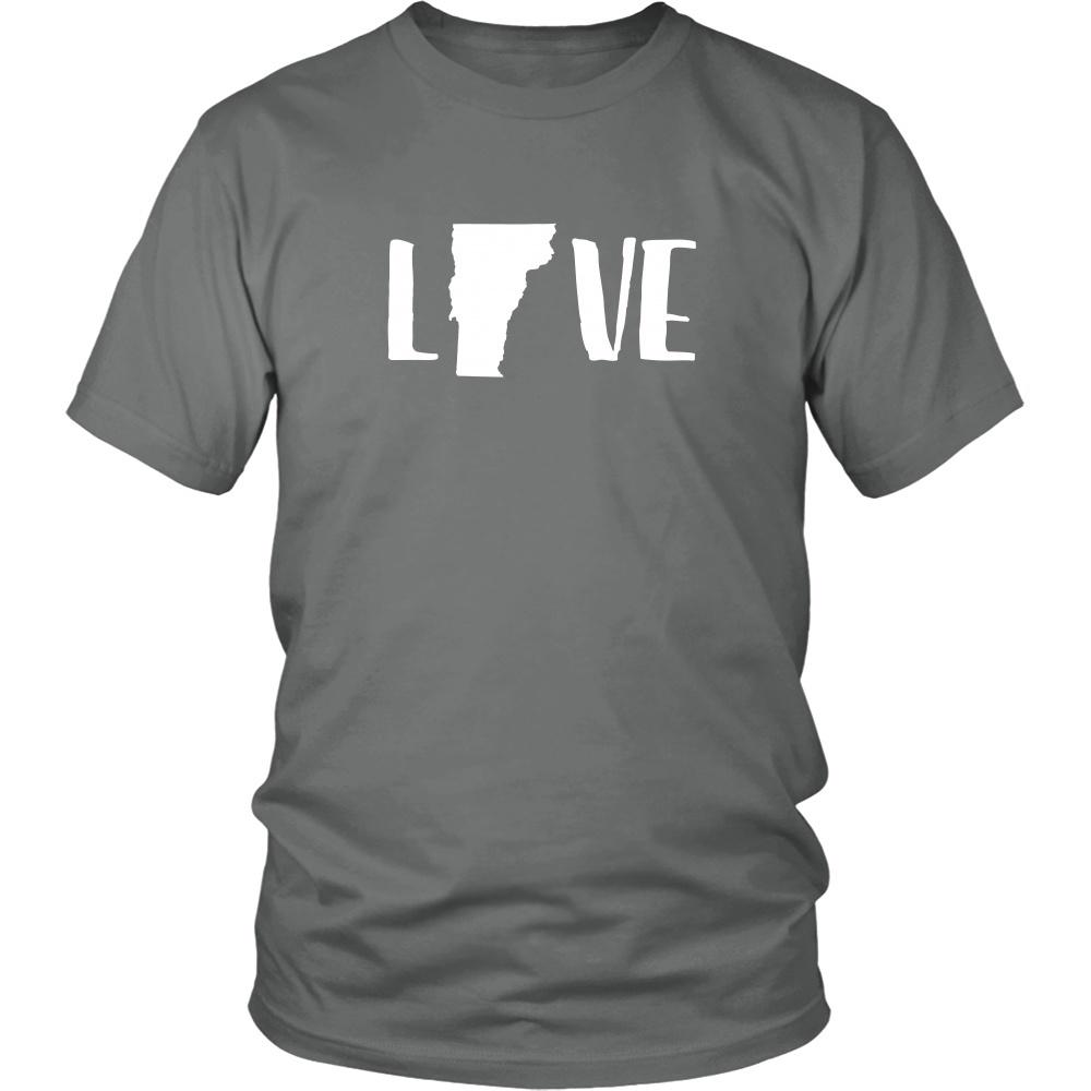 State T Shirt - Vermont Love-T-shirt-Teelime | shirts-hoodies-mugs