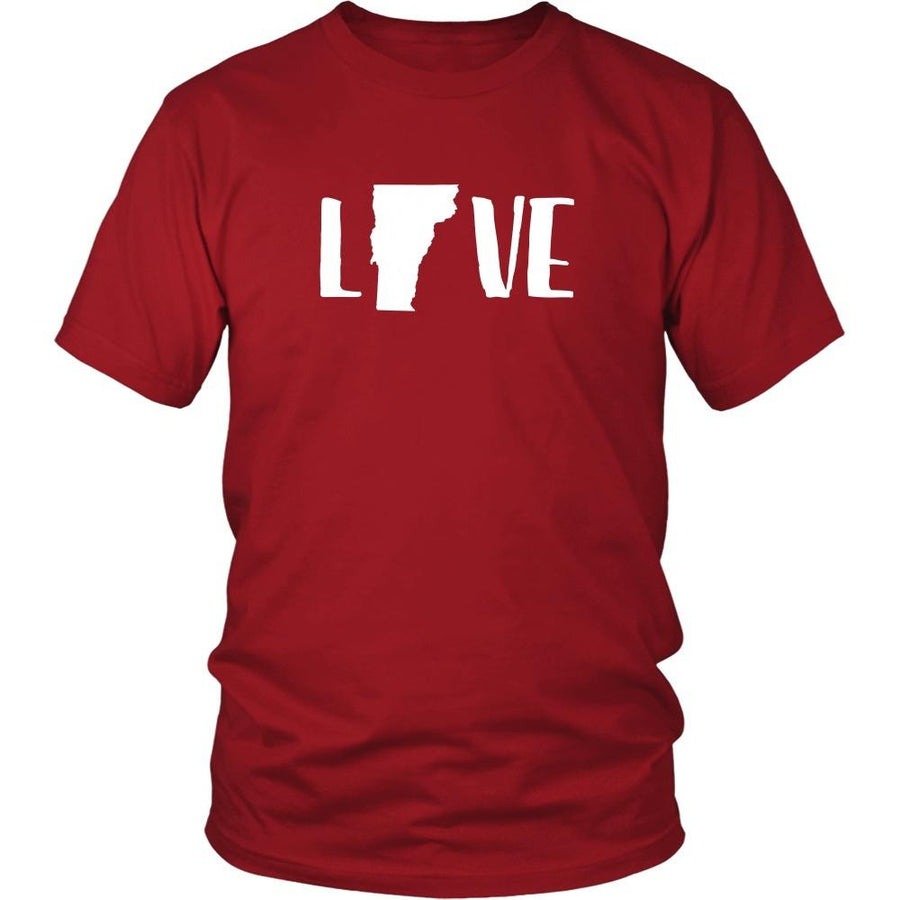 State T Shirt - Vermont Love-T-shirt-Teelime | shirts-hoodies-mugs