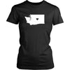 State T Shirt - Washington Love-T-shirt-Teelime | shirts-hoodies-mugs