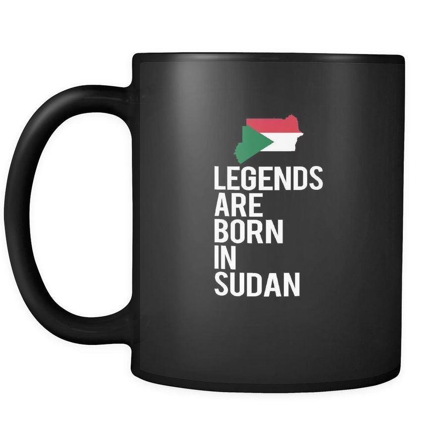 Sudan Legends are born in Sudan 11oz Black Mug-Drinkware-Teelime | shirts-hoodies-mugs