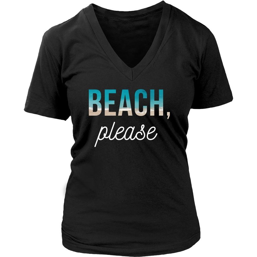 Summer T Shirt - Beach, please-T-shirt-Teelime | shirts-hoodies-mugs