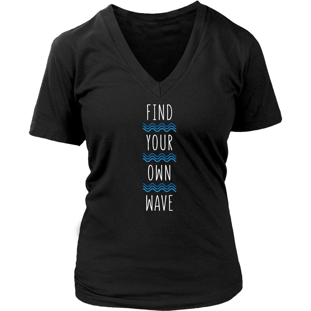 Surf T Shirt - Find your own wave-T-shirt-Teelime | shirts-hoodies-mugs