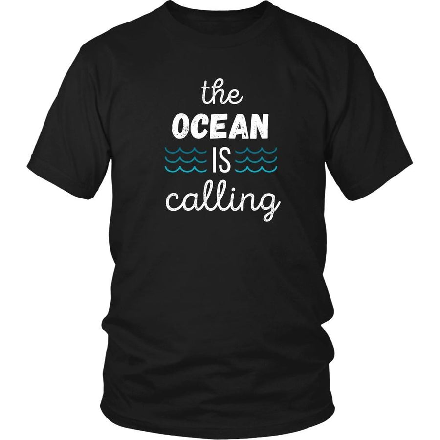 Surf T Shirt - The Ocean is calling-T-shirt-Teelime | shirts-hoodies-mugs