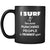 Surfing - I Surf because punching people is frowned upon - 11oz Black Mug