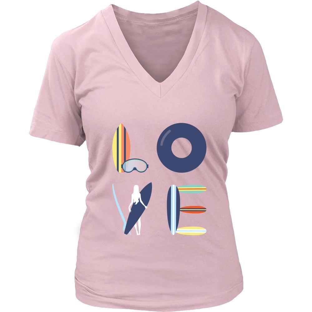 Surfing - LOVE Surfing - Surfer Hobby Shirt-T-shirt-Teelime | shirts-hoodies-mugs